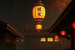 《铁轨尽头的小卖部》封面，铁轨旁亮着灯的小卖部窗口
